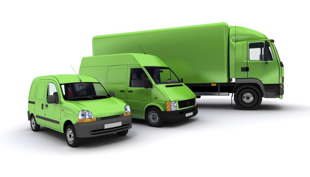 Transportation fleet in green